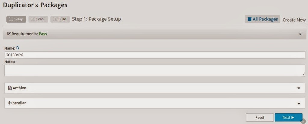 backup wordpress