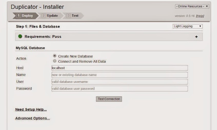 backup wordpress