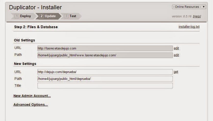 backup wordpress