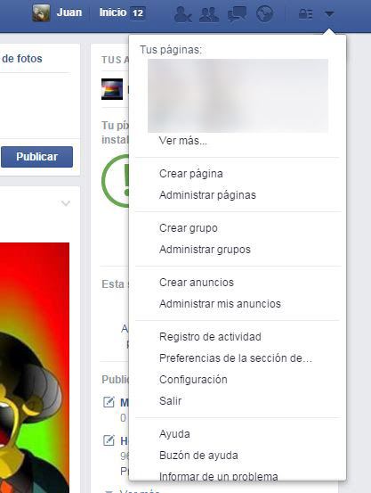 páginas de Facebook