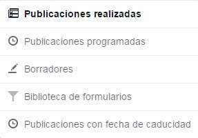 páginas de Facebook